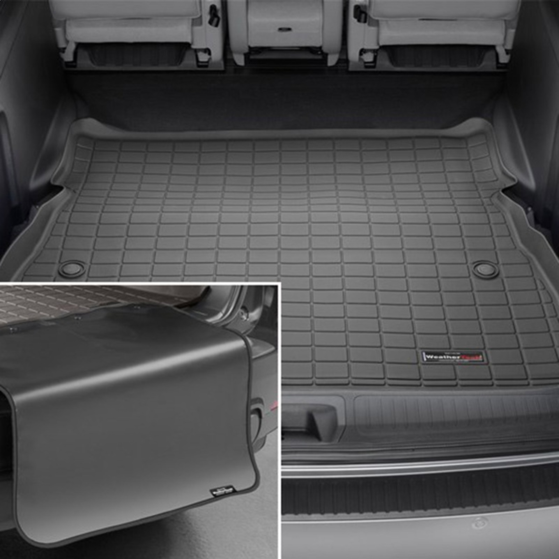 Picture of WeatherTech WT Seatback Cargo Liner HP-Black Floor Mats - 401510IMSK