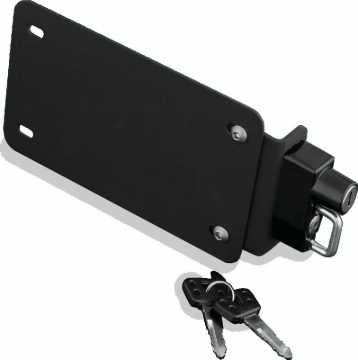 Picture of Kuryakyn License Plate Helmet Lock With Mount Black