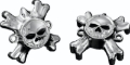 Picture of Kuryakyn Replacement Zombie Grip Emblems With Throttle Boss Chrome