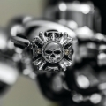 Picture of Kuryakyn Replacement Zombie Grip Emblems With Throttle Boss Chrome
