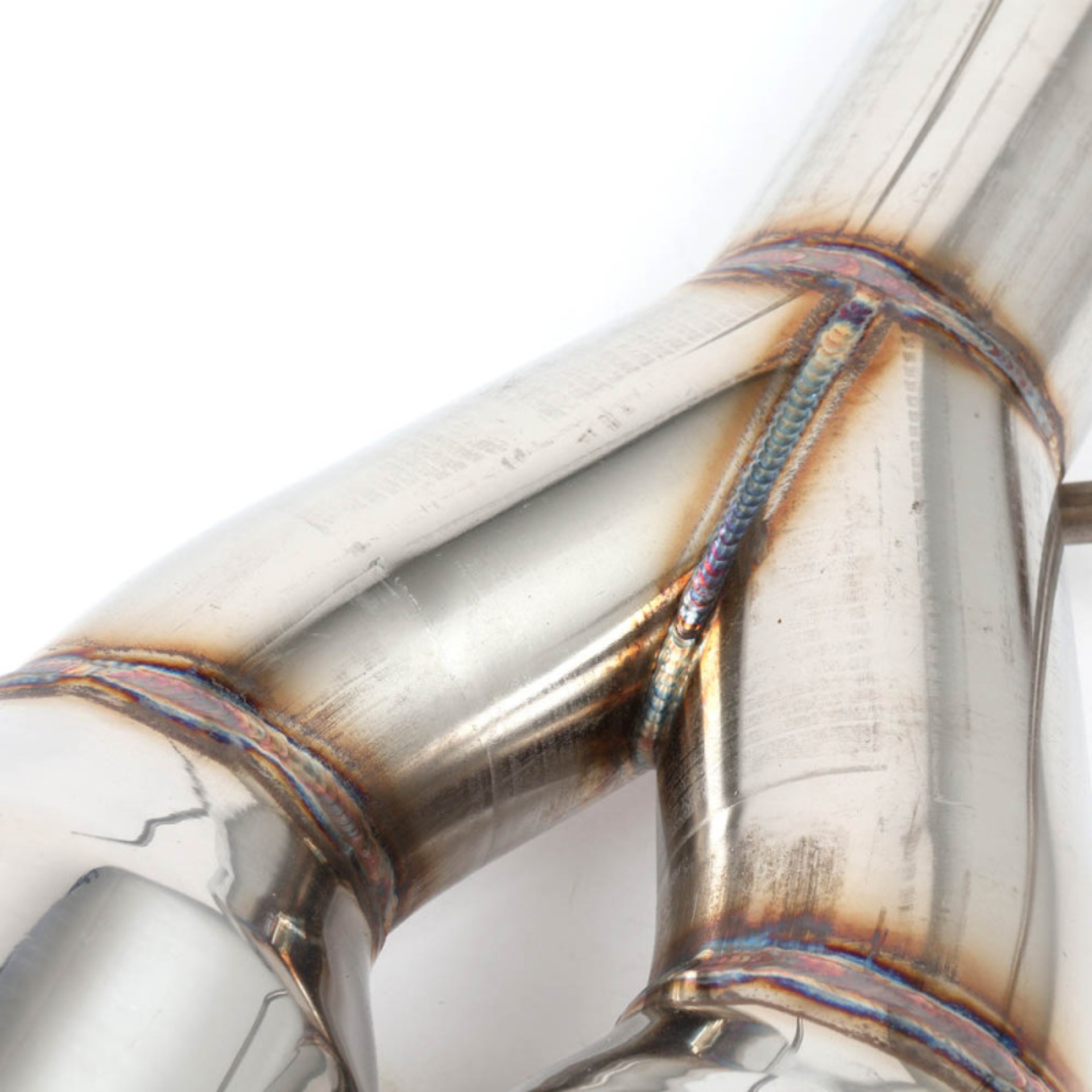 Picture of BLOX Racing 2022+ WRX Muffler Delete / Axle Back Single Wall 4in - Polished Tips