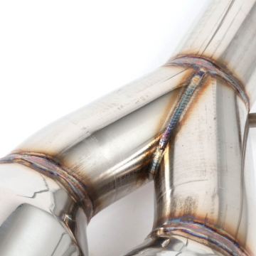 Picture of BLOX Racing 2022+ WRX Muffler Delete / Axle Back Single Wall 4in - Polished Tips