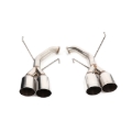 Picture of BLOX Racing 2022+ WRX Muffler Delete / Axle Back Single Wall 4in - Polished Tips