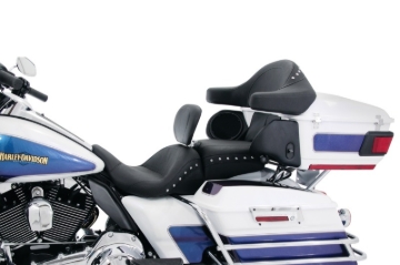 Picture of Mustang 93-13 Harley FL Touring Extended Arm Wrap w/Studs - Black