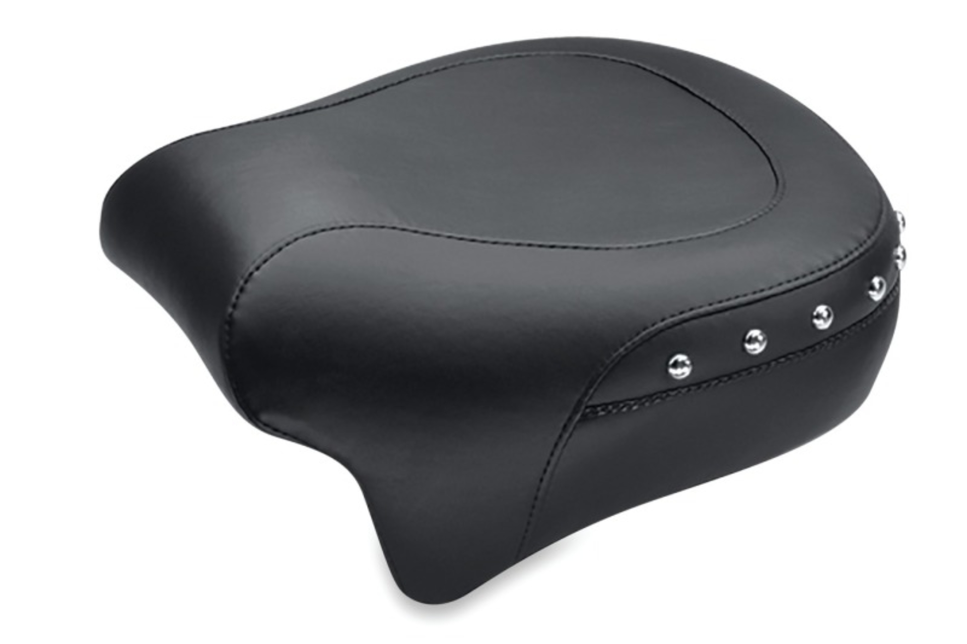 Picture of Mustang 08-21 Harley Electra Glide,Rd Glide,Rd King,Str Glide Pass Seat(13.5wide)/Studs - Black