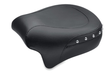 Picture of Mustang 08-21 Harley Electra Glide,Rd Glide,Rd King,Str Glide Pass Seat(13.5wide)/Studs - Black