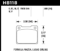 Picture of Hawk 1978 Volvo 242 Black Race Front Brake Pads