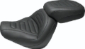 Picture of Mustang 18-21 Harley Fat Bob Standard Touring Solo Seat Trapezoid- Black