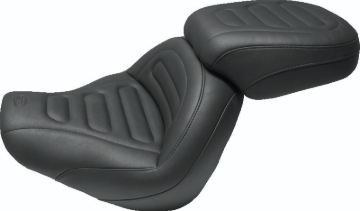 Picture of Mustang 18-21 Harley Fat Bob Standard Touring Solo Seat Trapezoid- Black