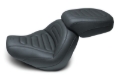 Picture of Mustang 18-21 Harley Fat Bob Standard Touring Solo Seat Trapezoid- Black