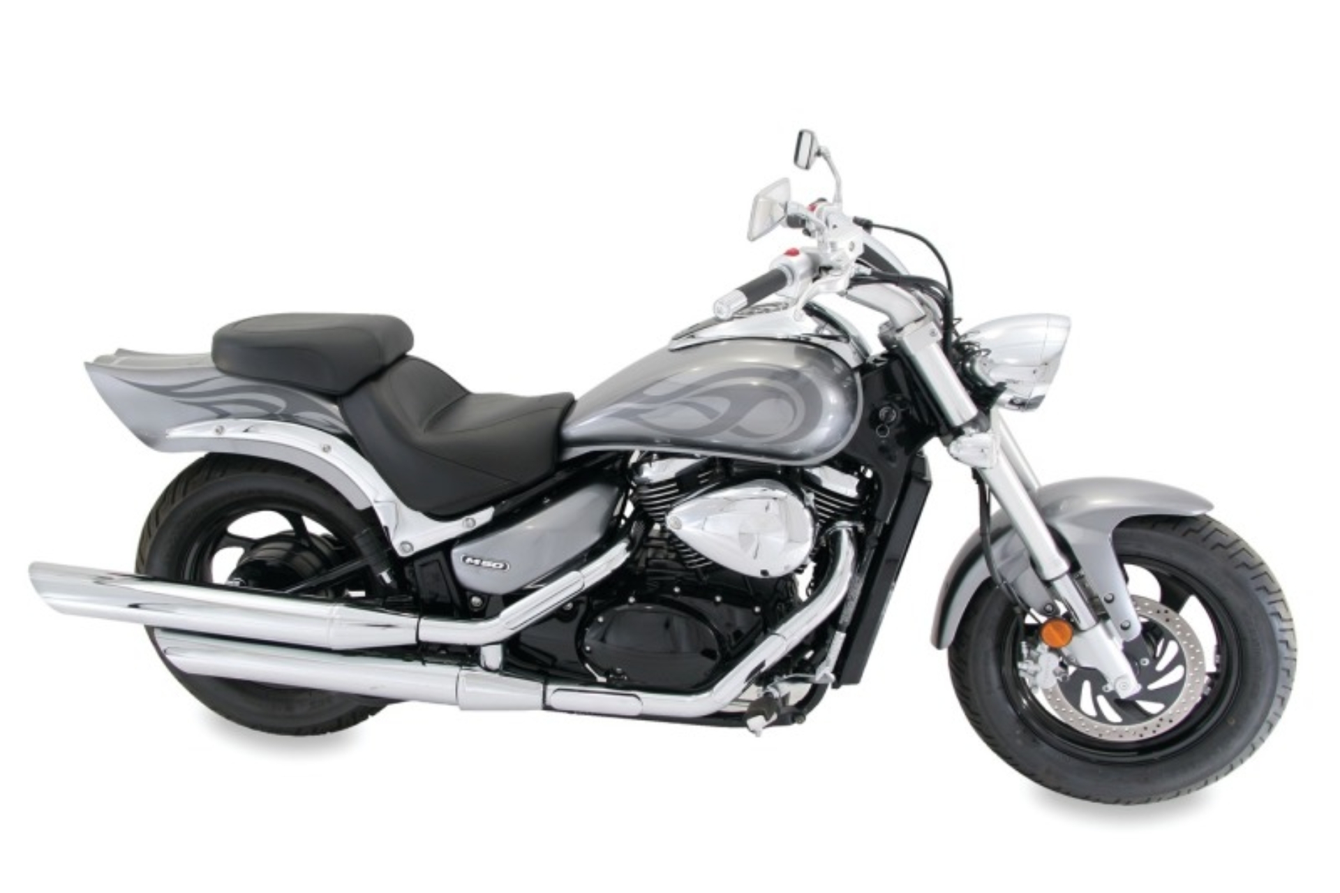 Picture of Mustang 05-11 Suzuki Boulevard M50 Standard Touring 2PC Seat - Black