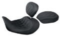 Picture of Mustang 06-17 Harley Dyna Wide Tripper Forward Passenger Seat Diamond Stitch - Black