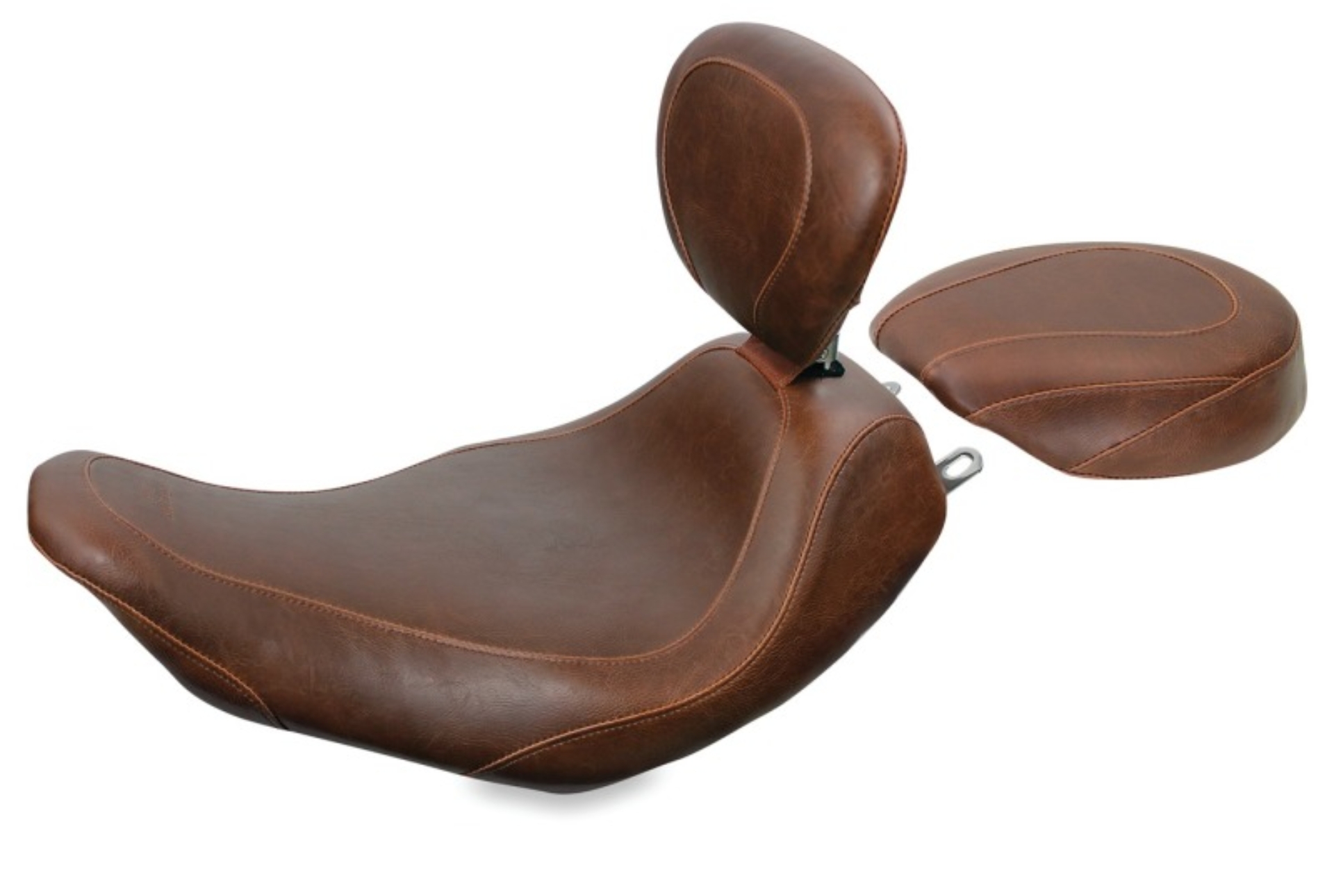 Picture of Mustang 97-07 Harley Rd King,06-07 Str Glide,00-05 Eagle Wide Tripper Solo Seat - Brown