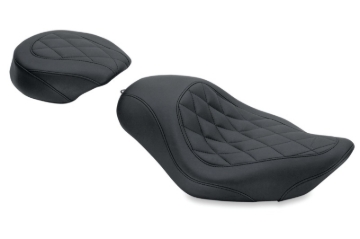 Picture of Mustang 04-21 Harley Sportster Wide Tripper Solo Seat Diamond Stitch - Black