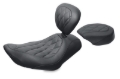 Picture of Mustang 04-21 Harley Wide Tripper Passenger Seat Diamond Stitch - Black