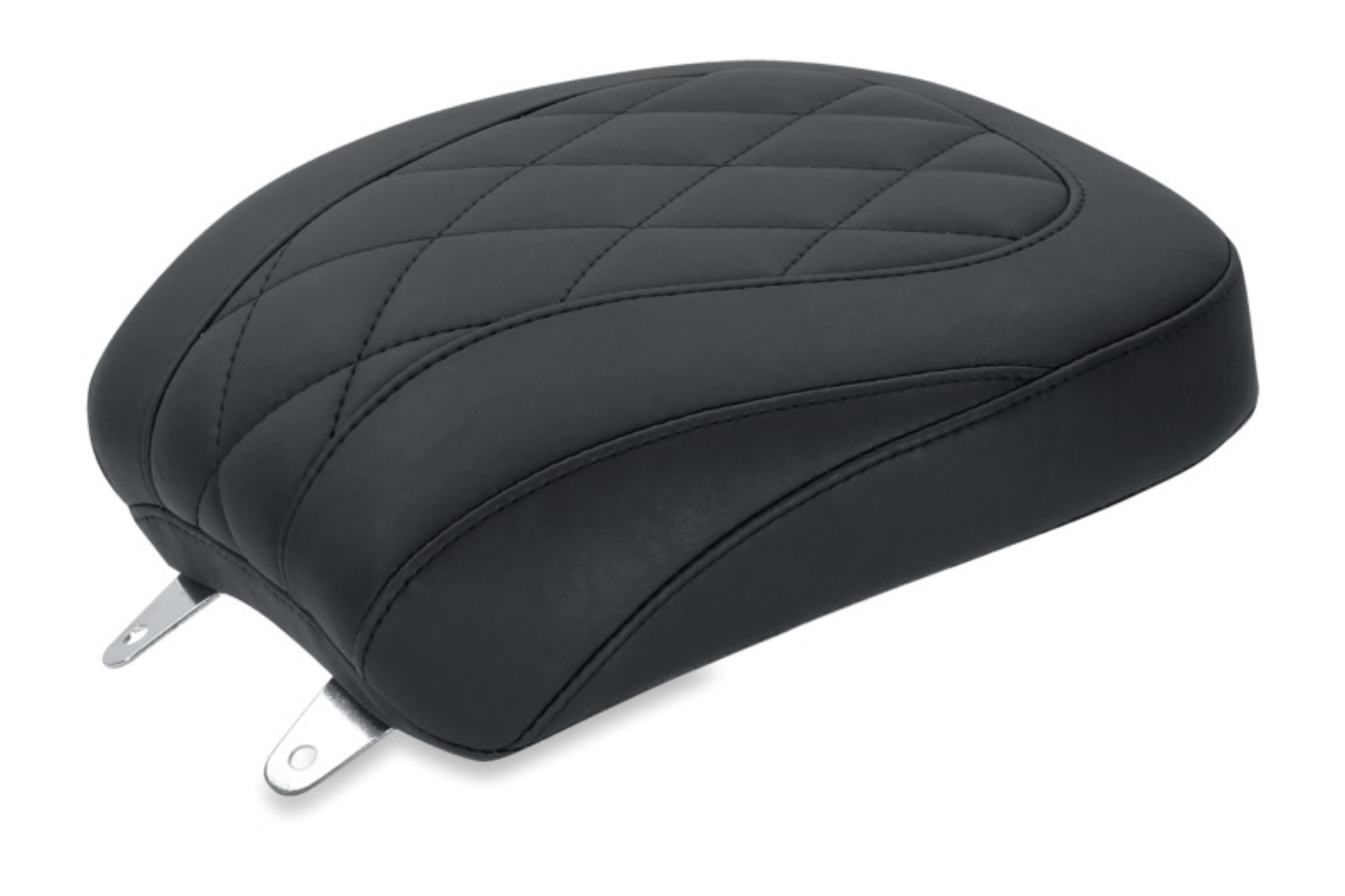 Picture of Mustang 84-06 Harley Standard Rear Tire Wide Tripper Passenger Seat Diamond Stitch - Black