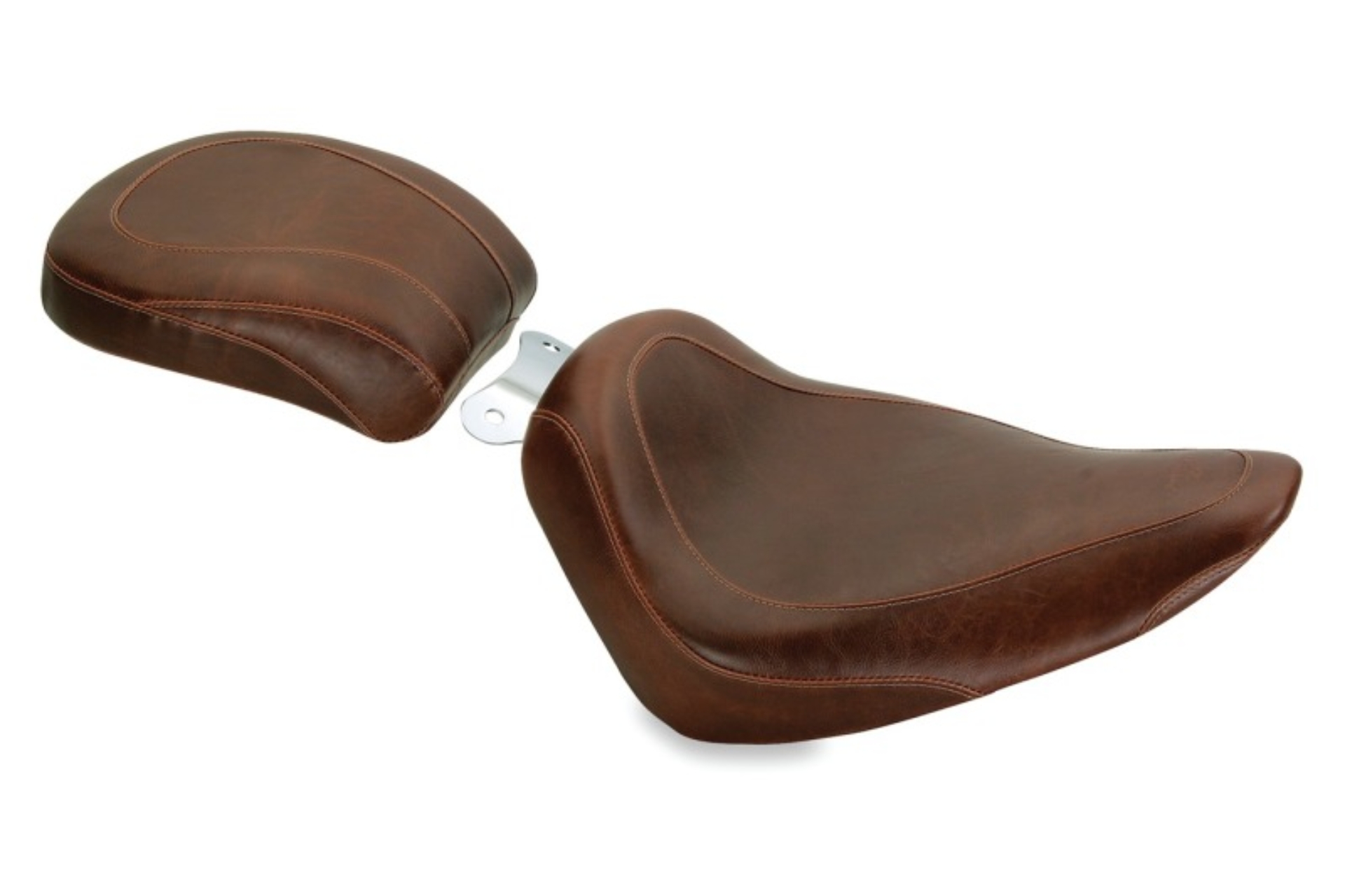 Picture of Mustang 00-15 Harley Softail Standard Rear Tire Wide Tripper Solo Seat - Distressed Brown