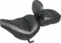 Picture of Mustang 18-21 Harley Heritage Classic Standard Deluxe Touring Solo Seat w/Driver Backrest - Black