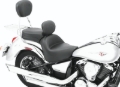 Picture of Mustang 06-21 Kawasaki Vulcan 900 Classic, Custom Touring 1PC Seat w/Driver Backrest - Black