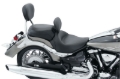 Picture of Mustang 06-15 Yamaha Roadliner, Stratoliner Wide Touring Solo Seat w/ Driver Backrest - Black