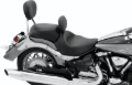 Picture of Mustang 06-15 Yamaha Roadliner, Stratoliner Wide Touring Solo Seat w/ Driver Backrest - Black