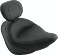 Picture of Mustang 06-17 Harley Softail Wide Tire (200mm) Wide Touring Solo Seat w/Driver Backrest - Black