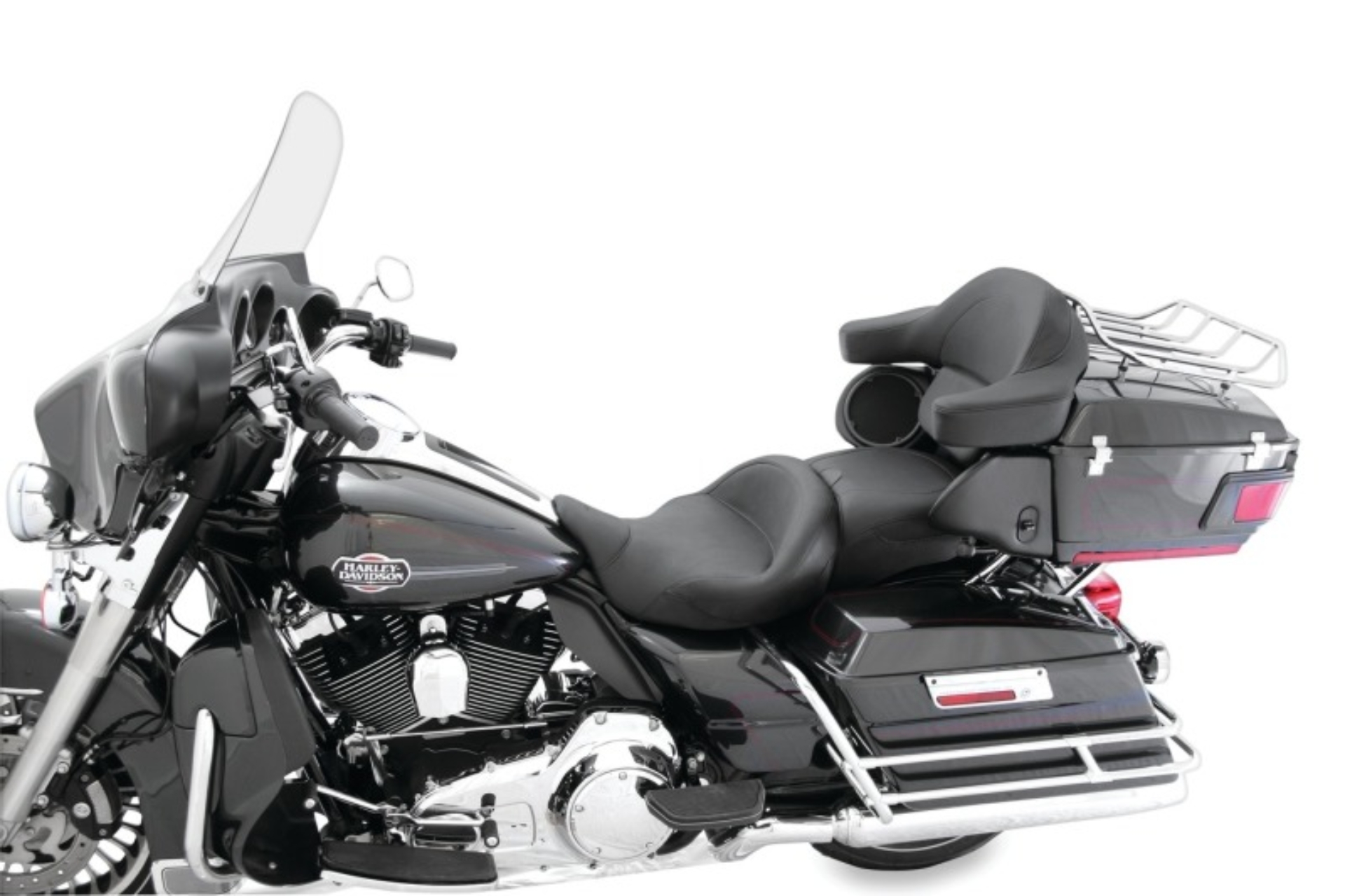 Picture of Mustang 08-21 Harley Electra Glide, Rd Glide, Rd King, Str Glide Super Touring 1PC Seat - Black