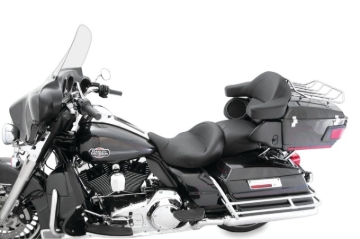 Picture of Mustang 08-21 Harley Electra Glide, Rd Glide, Rd King, Str Glide Super Touring 1PC Seat - Black
