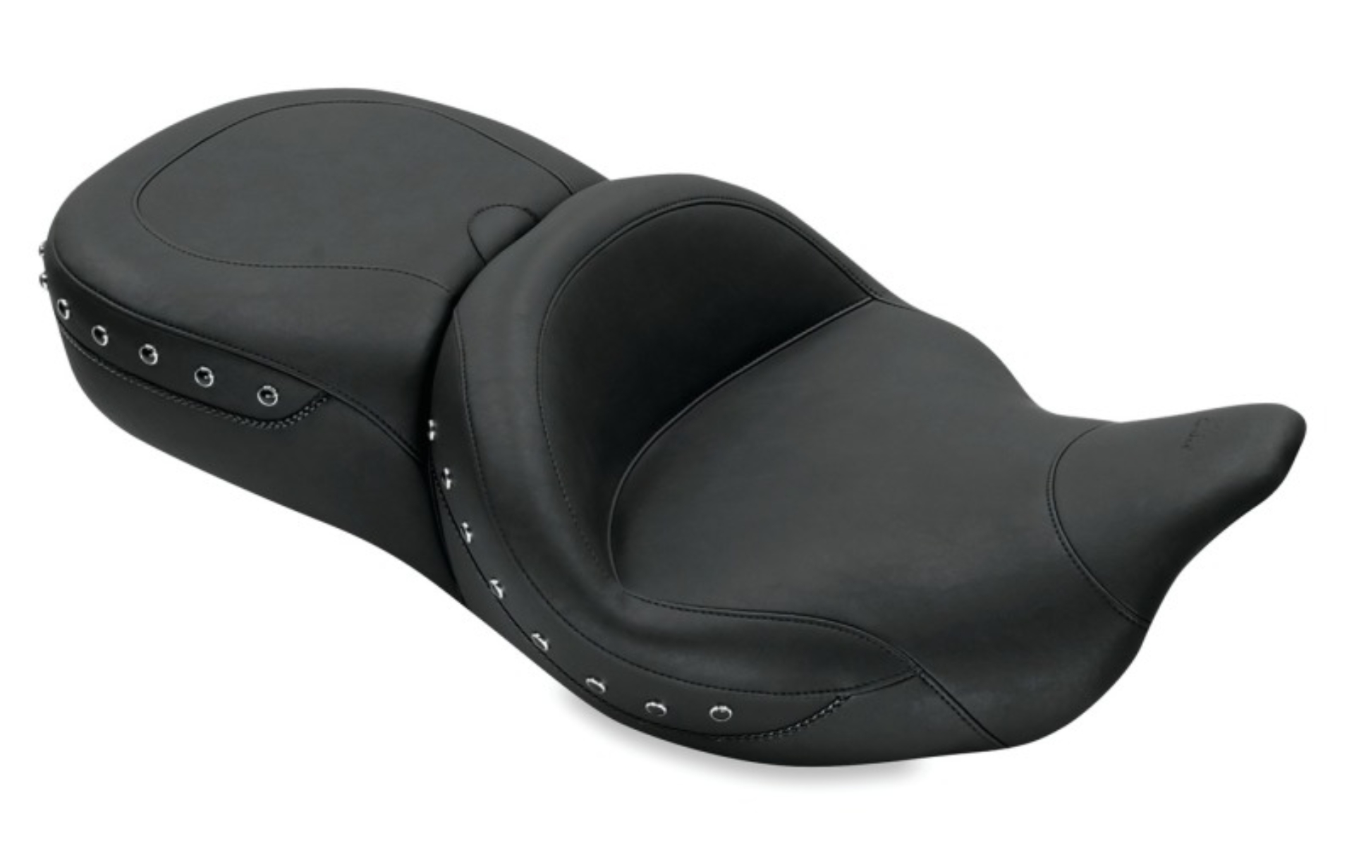 Picture of Mustang 08-21 Harley Electra Glide,Rd Glide,Rd King,Str Glide Super Tour 1PC Seat Blk Pearls - Black