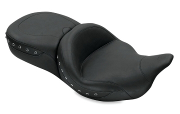 Picture of Mustang 08-21 Harley Electra Glide,Rd Glide,Rd King,Str Glide Super Tour 1PC Seat Blk Pearls - Black