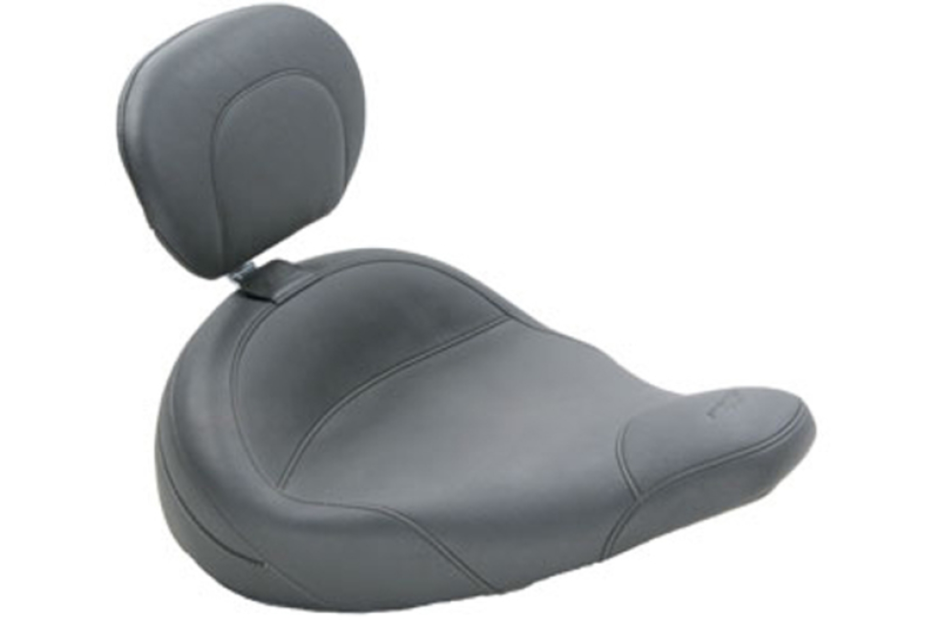 Picture of Mustang 83-21 Harley Electra Glide,Rd King Police Std Touring Solo Seat w/Driver Backrest - Black