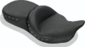 Picture of Mustang 08-21 Harley Electra Glide,Rd Glide,Rd King,Str Glide Super Tour 1PC Seat Blk Pearls - Black