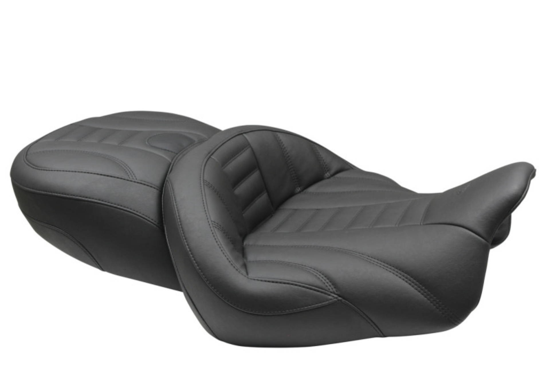 Picture of Mustang 15-21 Harley Freewheeler Super Touring Deluxe 1PC Seat - Black