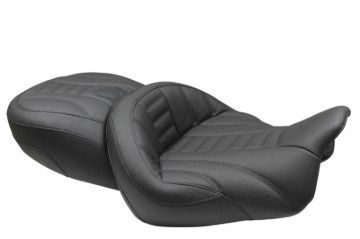 Picture of Mustang 15-21 Harley Freewheeler Super Touring Deluxe 1PC Seat - Black