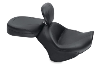 Picture of Mustang 11-17 Yamaha Stryker Standard Touring 2PC Seat w/Driver Backrest - Black