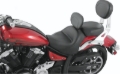 Picture of Mustang 11-17 Yamaha Stryker Standard Touring 2PC Seat w/Driver Backrest - Black
