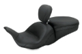 Picture of Mustang 08-21 Harley Electra Glide, Rd Glide, Rd King, Str Glide Lowdown 1PC Seat w/DBR - Black