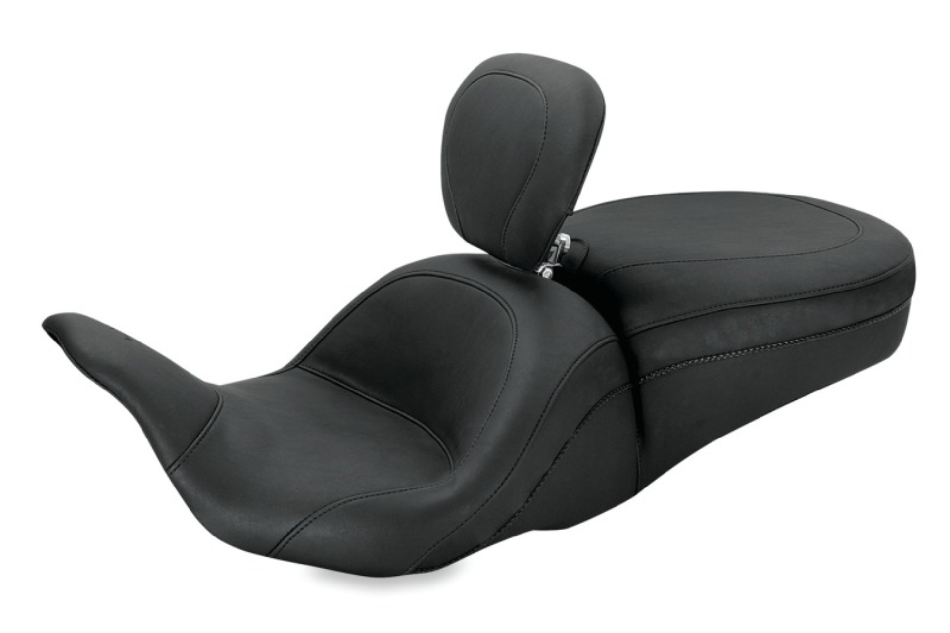 Picture of Mustang 08-21 Harley Electra Glide, Rd Glide, Rd King, Str Glide Lowdown 1PC Seat w/DBR - Black