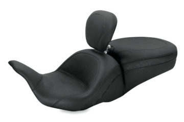 Picture of Mustang 08-21 Harley Electra Glide, Rd Glide, Rd King, Str Glide Lowdown 1PC Seat w/DBR - Black