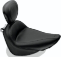 Picture of Mustang 00-15 Harley Softail Standard Rear Tire Standard Touring Solo Seat w/Driver Backrest - Black