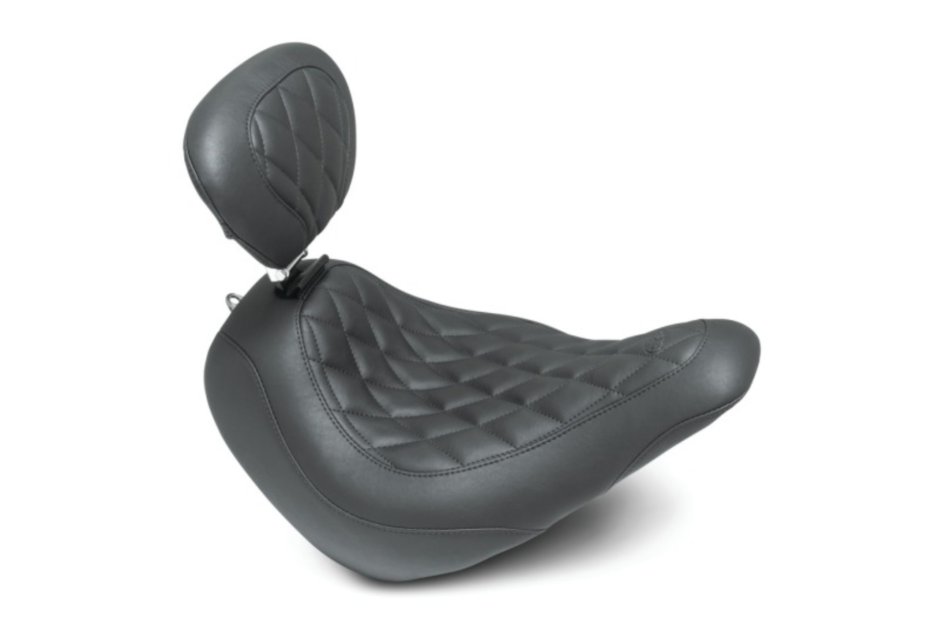 Picture of Mustang 18-21 Harley Low Rider, Sport Glide Wide Tripper Solo Seat w/DBR Diamond Stitch - Black