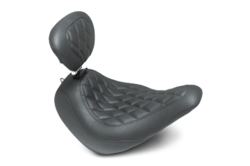 Picture of Mustang 18-21 Harley Low Rider, Sport Glide Wide Tripper Solo Seat w/DBR Diamond Stitch - Black