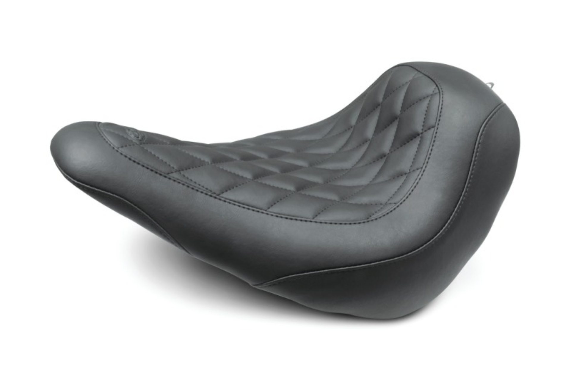 Picture of Mustang 18-21 Harley Low Rider, Sport Glide Wide Tripper Solo Seat Diamond Stitch - Black