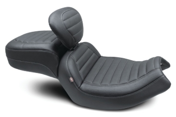 Picture of Mustang 20-22 Indian Challenger Standard Touring 1PC Seat w/Driver Backrest - Black