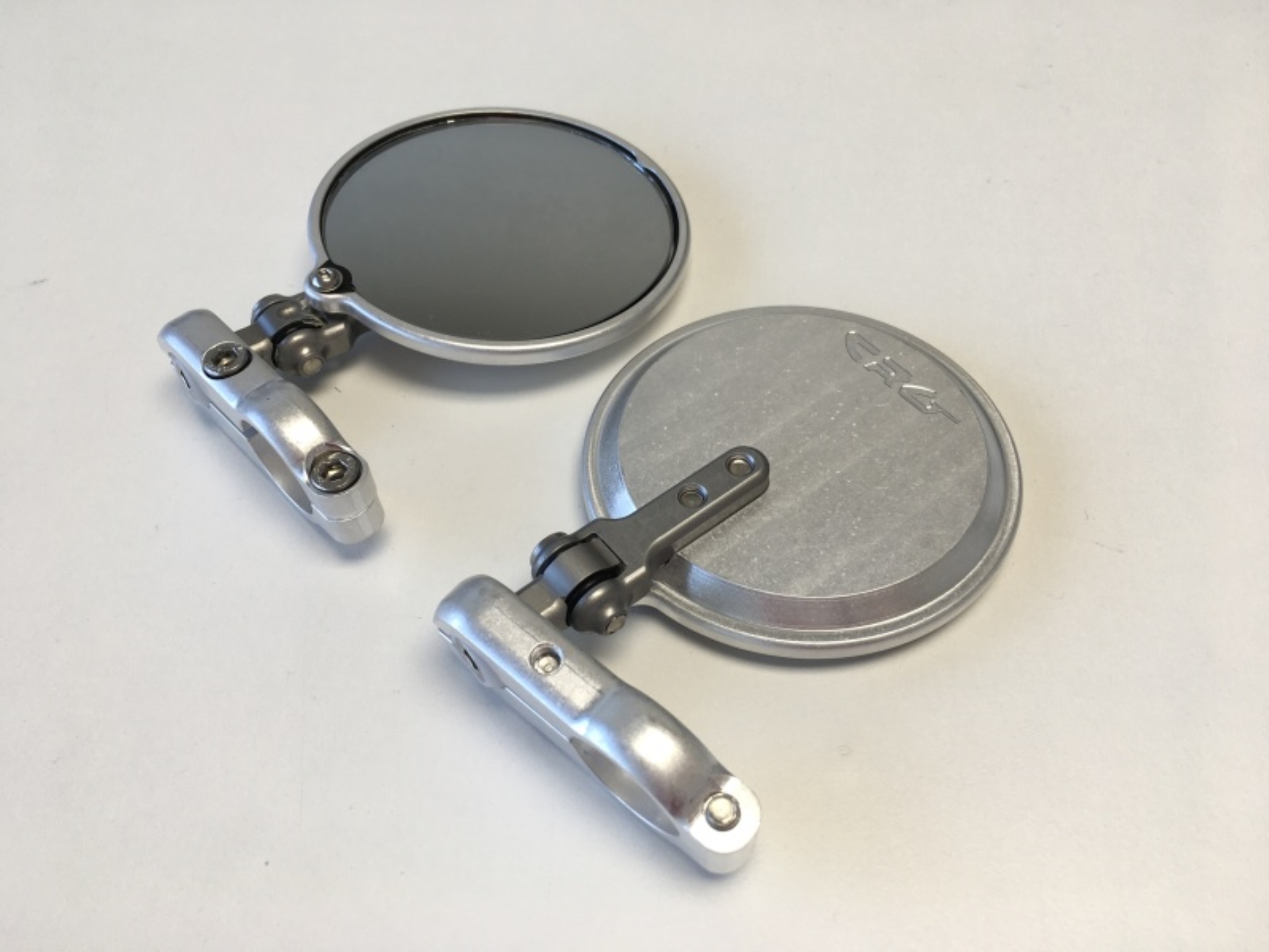 Picture of CRG Hindsight Folding 3 in. Round Bar-End Mirror Left - Silver