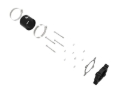 Picture of aFe 15-19 Subaru Outback H4 2.5L Silver Bullet Throttle Body Spacer