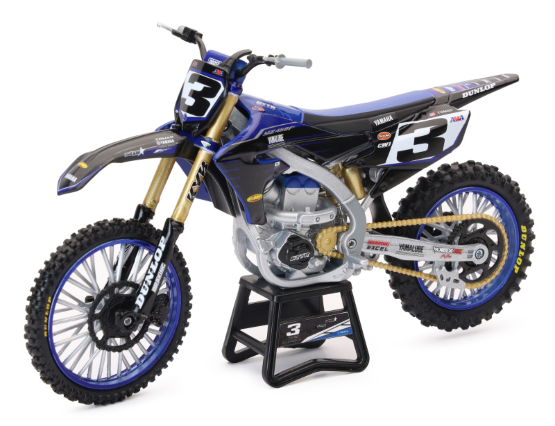Picture of New Ray Toys Yamaha YZ450F Factory Team (Eli Tomac #3)/ Scale - 1:12