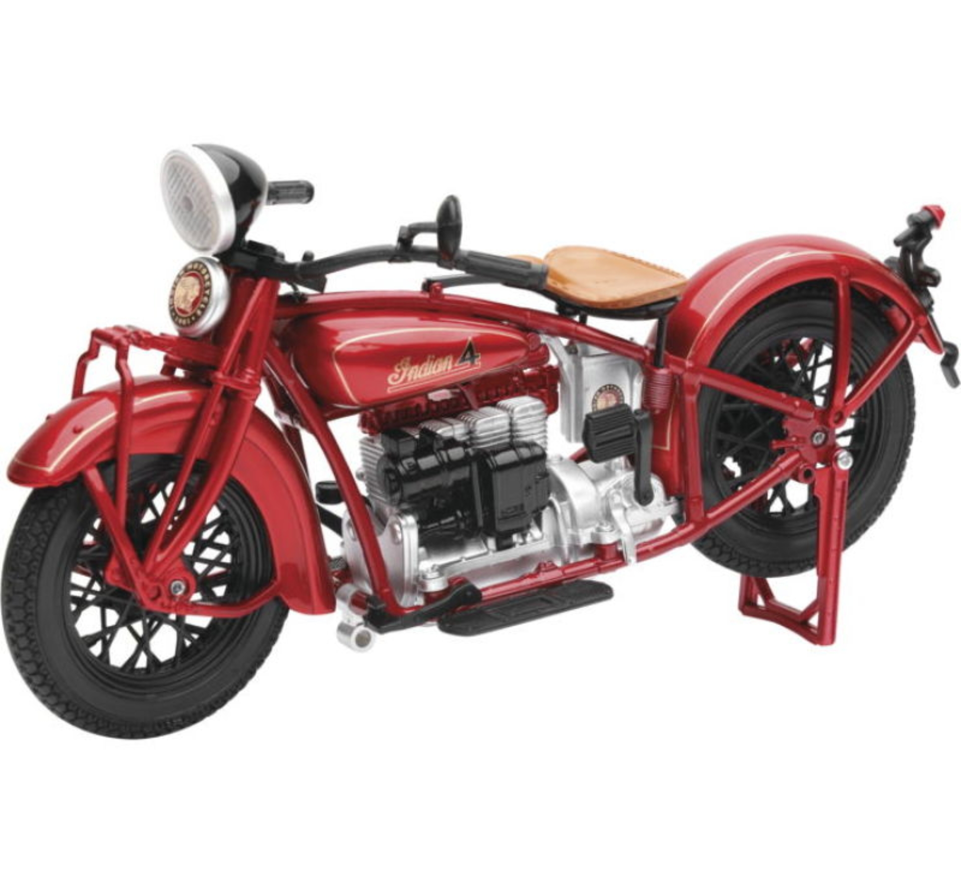 Picture of New Ray Toys 1930 Indian 4 (Red)/ Scale - 1:12