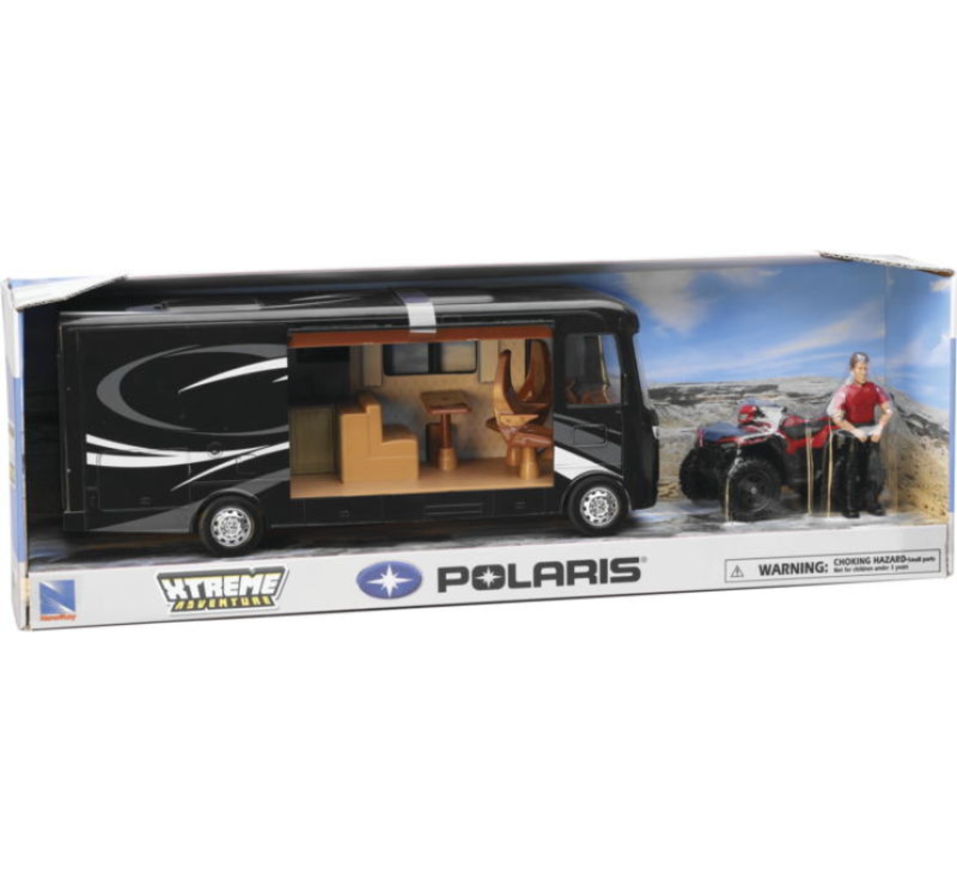 Picture of New Ray Toys Polaris Sportsman with RV Van and Figurine