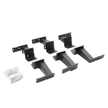 Picture of Go Rhino 21-24 Ford Bronco 4dr (Excl. Sport) Brackets for Dominator Xtreme Frame Slider - Tex. Blk